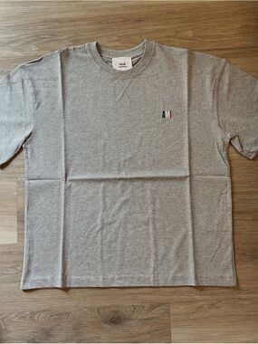 Ami Paris Heather Grey T-Shirt Size M/L